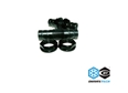 Bulkhead Fitting 3/8 ID with Tube Holder (2 Pieces Pack)